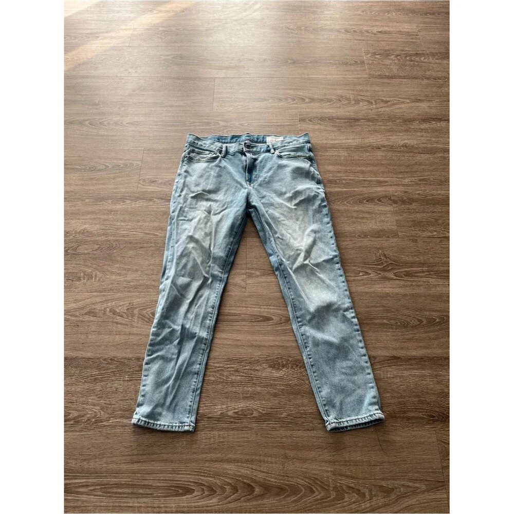 Banana Republic Standard Slim Fit Jeans Mens 34x30 Light Wash Stretch Denim
